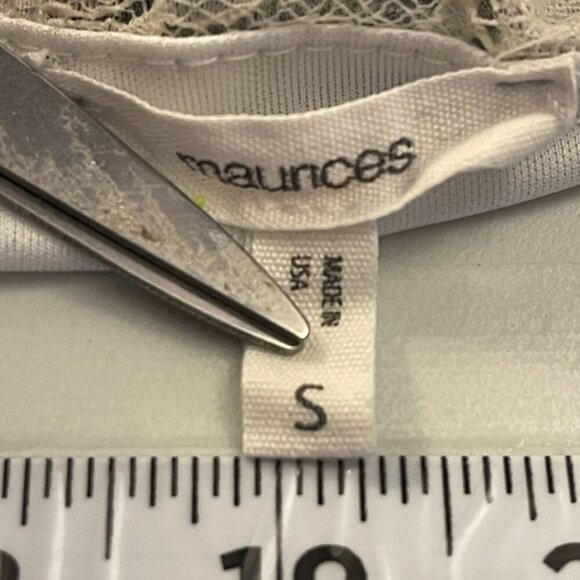 Maurices Blouse Women's Small Pink & Gray Floral Sleeveless - Picture 11 of 12